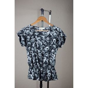 Michael Kors Grey Daisy Blouse - Size XS